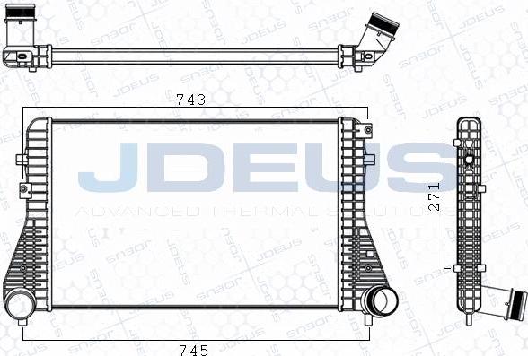 Jdeus M-830059A - Интеркулер, теплообменник турбины autodnr.net