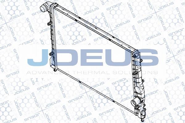 Jdeus RA0000070 - Радіатор, охолодження двигуна autocars.com.ua