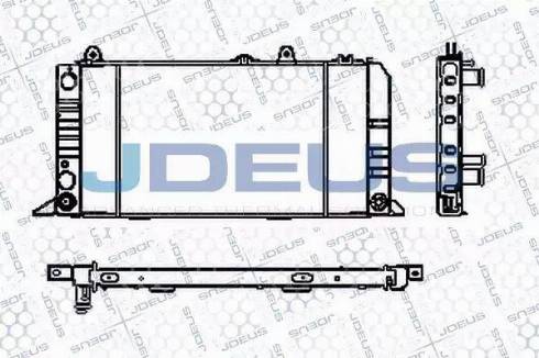 Jdeus RA0010010 - Радіатор, охолодження двигуна autocars.com.ua