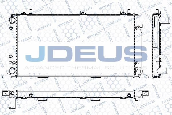 Jdeus RA0010021 - Радіатор, охолодження двигуна autocars.com.ua