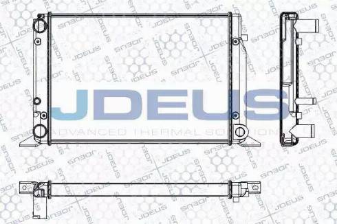Jdeus RA0010061 - Радіатор, охолодження двигуна autocars.com.ua