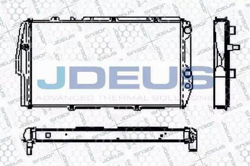 Jdeus RA0010110 - Радіатор, охолодження двигуна autocars.com.ua