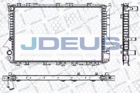 Jdeus RA0010130 - Радіатор, охолодження двигуна autocars.com.ua