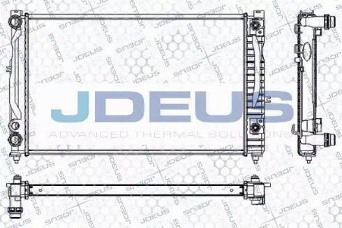 Jdeus RA0010170 - Радіатор, охолодження двигуна autocars.com.ua