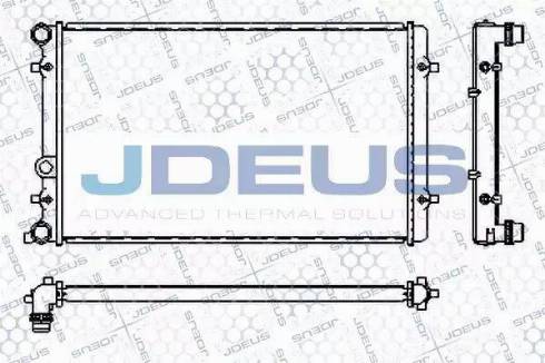 Jdeus RA0010190 - Радіатор, охолодження двигуна autocars.com.ua