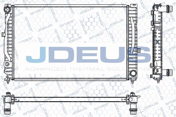 Jdeus RA0010230 - Радіатор, охолодження двигуна autocars.com.ua