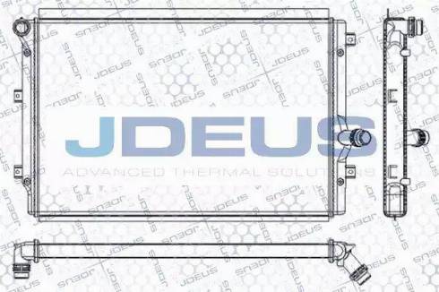 Jdeus RA0010320 - Радіатор, охолодження двигуна autocars.com.ua