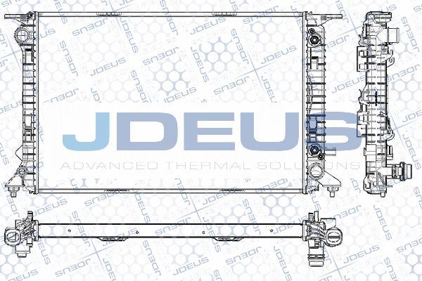 Jdeus RA0010500 - Радіатор, охолодження двигуна autocars.com.ua