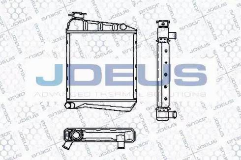 Jdeus RA0020000 - Радіатор, охолодження двигуна autocars.com.ua