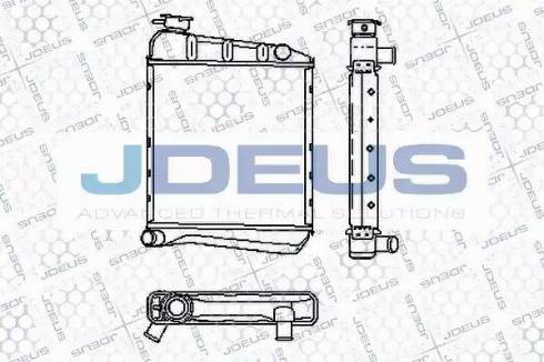Jdeus RA0020001 - Радіатор, охолодження двигуна autocars.com.ua