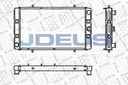 Jdeus RA0020150 - Радіатор, охолодження двигуна autocars.com.ua