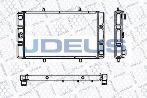 Jdeus RA0020170 - Радіатор, охолодження двигуна autocars.com.ua