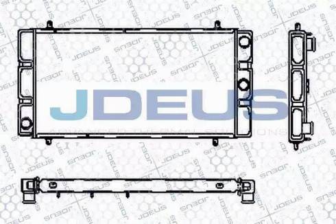 Jdeus RA0020180 - Радіатор, охолодження двигуна autocars.com.ua