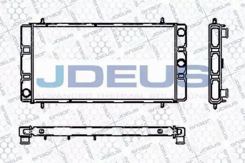 Jdeus RA0020181 - Радіатор, охолодження двигуна autocars.com.ua