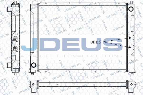 Jdeus RA0020281 - Радіатор, охолодження двигуна autocars.com.ua