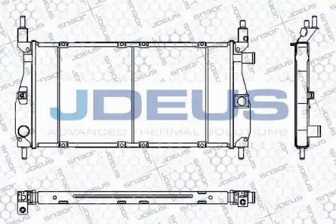 Jdeus RA0020320 - Радіатор, охолодження двигуна autocars.com.ua