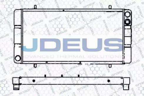 Jdeus RA0020330 - Радіатор, охолодження двигуна autocars.com.ua