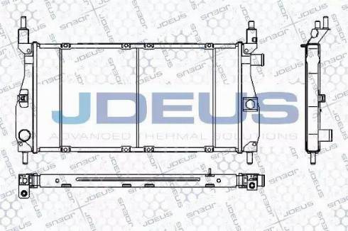 Jdeus RA0020350 - Радіатор, охолодження двигуна autocars.com.ua