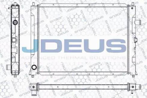 Jdeus RA0020371 - Радіатор, охолодження двигуна autocars.com.ua