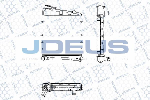 Jdeus RA0020400 - Радіатор, охолодження двигуна autocars.com.ua