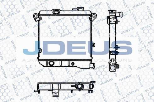 Jdeus RA0030000S - Радіатор, охолодження двигуна autocars.com.ua