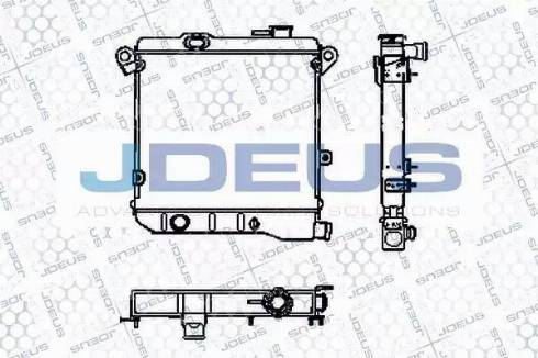 Jdeus RA0030000 - Радіатор, охолодження двигуна autocars.com.ua