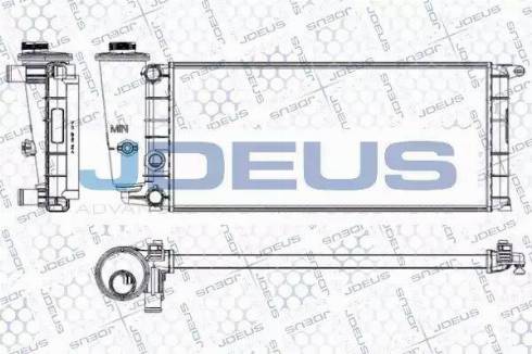 Jdeus RA0030010 - Радіатор, охолодження двигуна autocars.com.ua