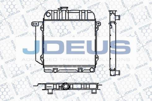 Jdeus RA0050020S - Радіатор, охолодження двигуна autocars.com.ua