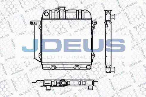 Jdeus RA0050020 - Радіатор, охолодження двигуна autocars.com.ua
