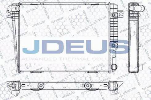 Jdeus RA0050130 - Радіатор, охолодження двигуна autocars.com.ua