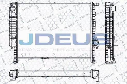 Jdeus RA0050160 - Радіатор, охолодження двигуна autocars.com.ua