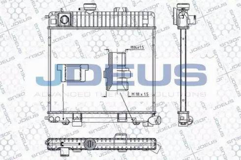 Jdeus RA0050210 - Радіатор, охолодження двигуна autocars.com.ua