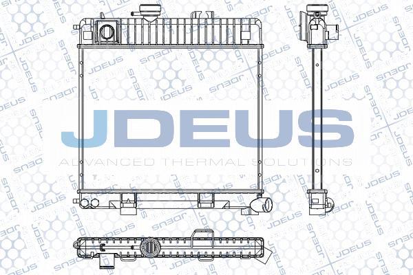 Jdeus RA0050220 - Радіатор, охолодження двигуна autocars.com.ua