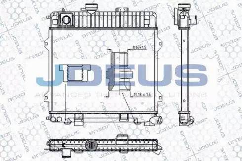 Jdeus RA0050260 - Радіатор, охолодження двигуна autocars.com.ua