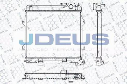Jdeus RA0050340 - Радіатор, охолодження двигуна autocars.com.ua