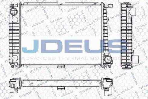 Jdeus RA0050350 - Радіатор, охолодження двигуна autocars.com.ua