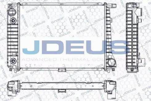 Jdeus RA0050360 - Радіатор, охолодження двигуна autocars.com.ua