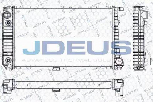 Jdeus RA0050380 - Радіатор, охолодження двигуна autocars.com.ua
