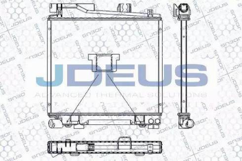 Jdeus RA0050400 - Радіатор, охолодження двигуна autocars.com.ua