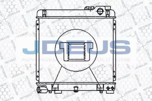 Jdeus RA0050410 - Радіатор, охолодження двигуна autocars.com.ua