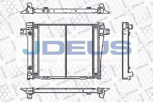 Jdeus RA0050420 - Радіатор, охолодження двигуна autocars.com.ua