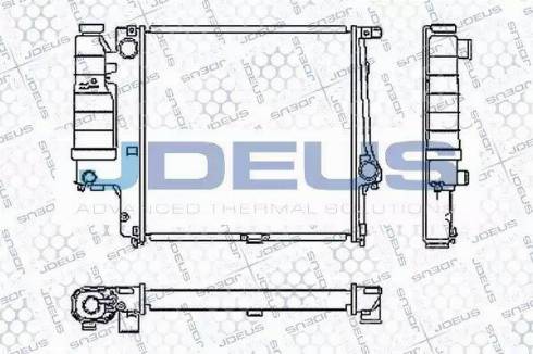 Jdeus RA0050450 - Радіатор, охолодження двигуна autocars.com.ua