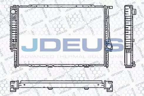 Jdeus RA0050460 - Радіатор, охолодження двигуна autocars.com.ua