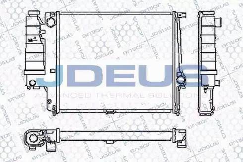 Jdeus RA0050470 - Радіатор, охолодження двигуна autocars.com.ua