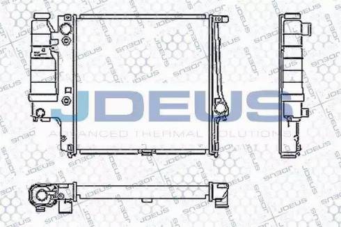 Jdeus RA0050480 - Радіатор, охолодження двигуна autocars.com.ua