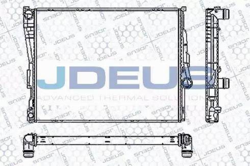 Jdeus RA0050540 - Радіатор, охолодження двигуна autocars.com.ua