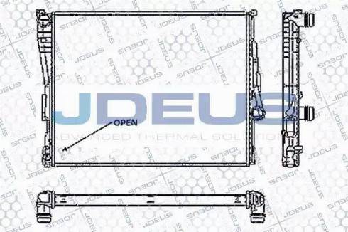 Jdeus RA0050560 - Радіатор, охолодження двигуна autocars.com.ua