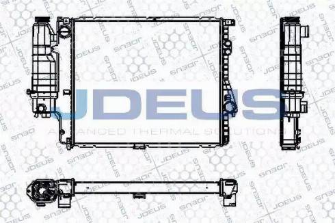 Jdeus RA0050580 - Радіатор, охолодження двигуна autocars.com.ua