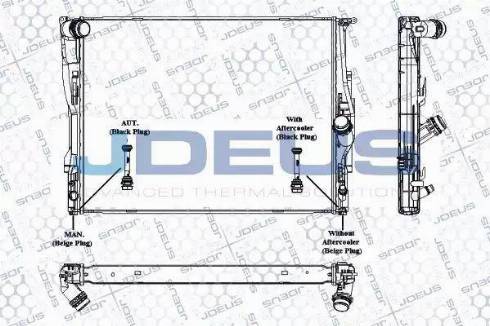 Jdeus RA0050660 - Радіатор, охолодження двигуна autocars.com.ua