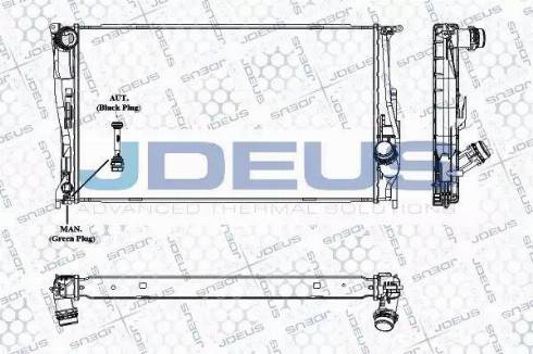 Jdeus RA0050680 - Радіатор, охолодження двигуна autocars.com.ua